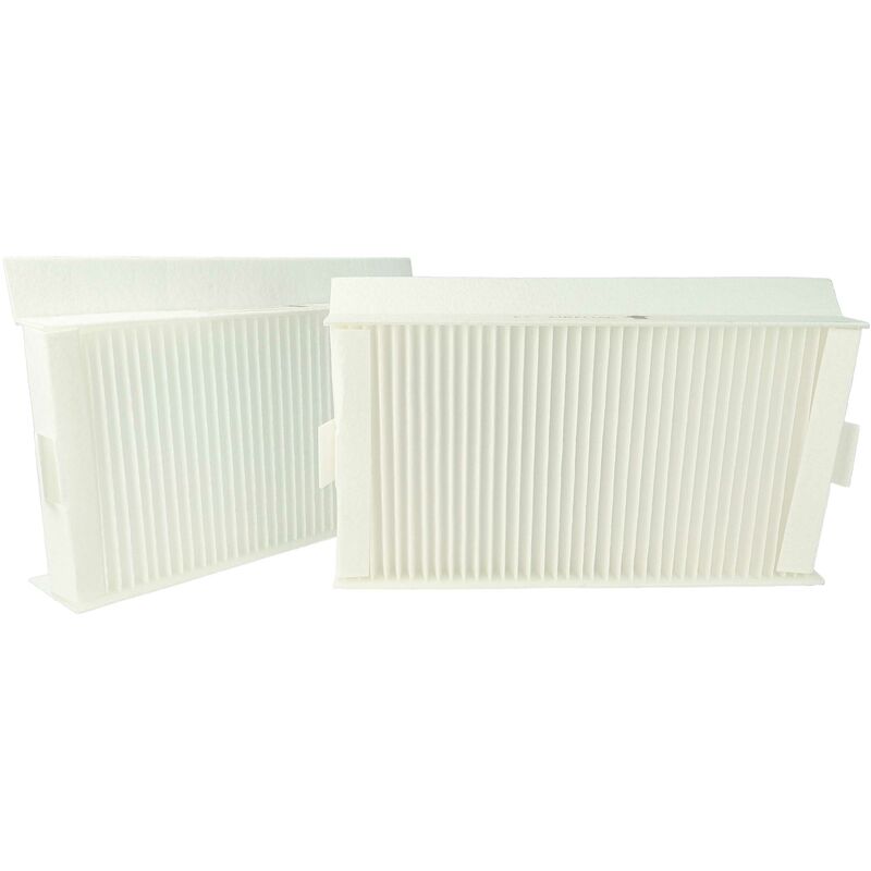 Vhbw - Lot de filtres remplacement pour Zehnder 400100091 pour appareil de ventilation - Filtre à air G4 / F7 (2 pcs), 24 x 12 x 5 cm, blanc