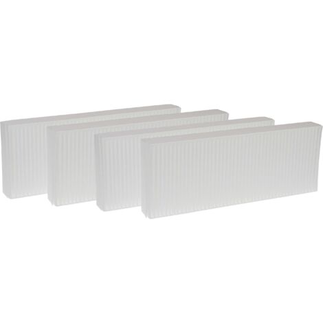 vhbw Lot de filtres remplacement pour Zehnder 527003440 pour appareil de ventilation - Filtre à air G4 / F7 (4 pcs), 48 x 18 x 10 cm, blanc
