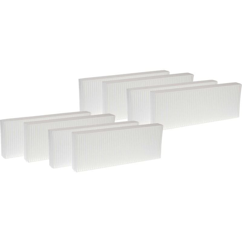 Lot de filtres remplacement pour Zehnder 527003440 pour appareil de ventilation - Filtre à air G4 / F7 (8 pcs), Blanc - Vhbw