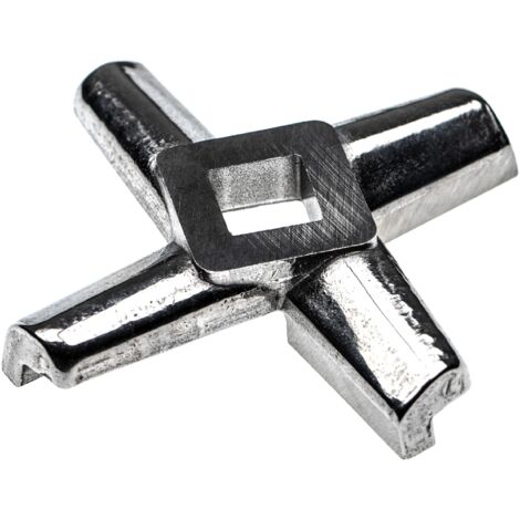 vhbw Messer Kreuzmesser Gr. 32, 15,1 x 15,1mm Vierkant, Edelstahl z.B. kompatibel mit ADE, Caso, Fama, KBS, Porkert Fleischwolf