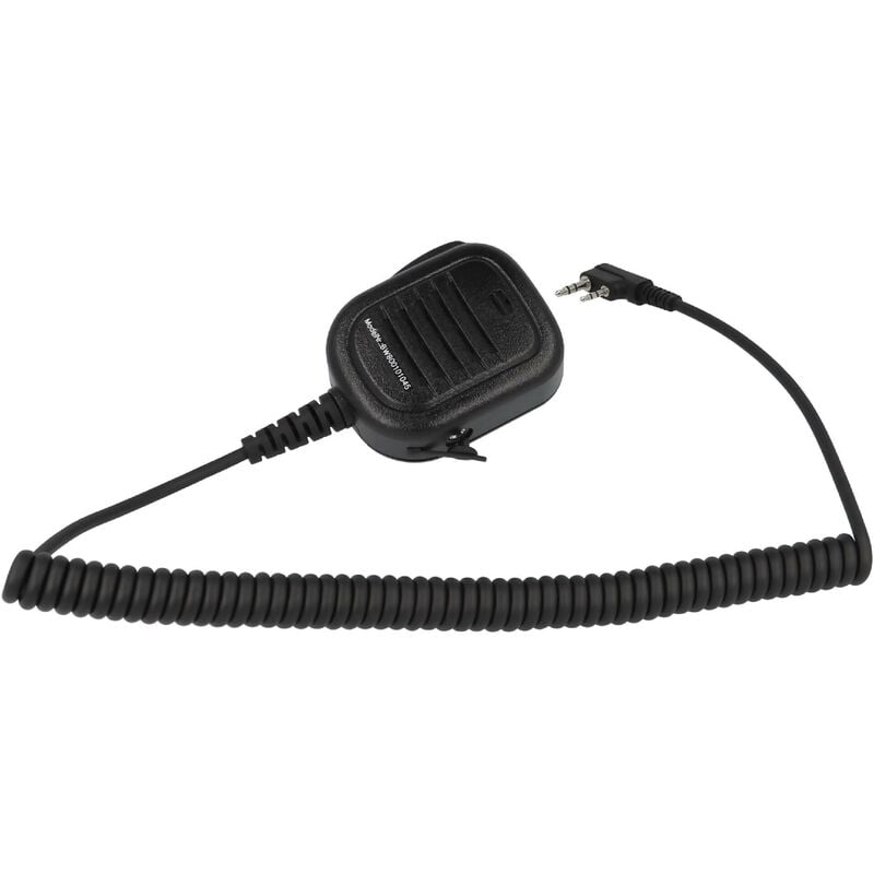 Microphone haut-parleur compatible avec Kenwood TH22, TH225, TH225A, TH22A, TH22AT, TH22E, TH235, TH235A, TH235E, TH25, TH26 radio - Vhbw