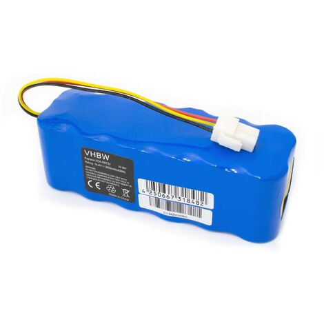 Batteria vhbw NiMH 3000mAh X-500 14.4V X500 come LP43SC2000P. KK-8 per aspirapolvere Ecovacs Deebot CR120 