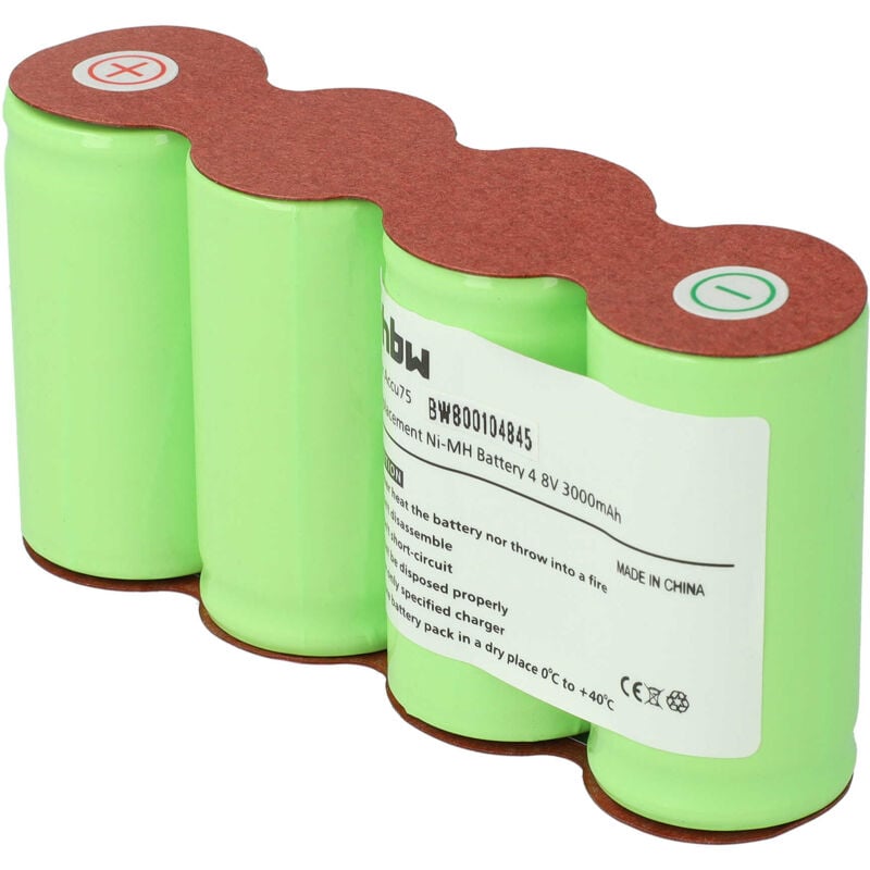 Vhbw - Ni-MH batterie 3000mAh (4.8V) pour cisailles Gardena, cisailles à gazon aeg AG64x, ag 64 x comme 4071307021, 4006043048.