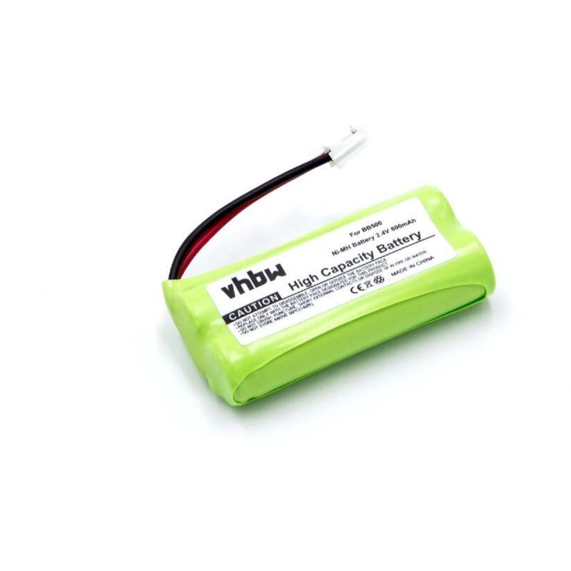 Image of Vhbw - 1x Akku kompatibel mit aeg Dolphy schnurlos Festnetz Telefon (800 mAh, 2,4 v, NiMH)