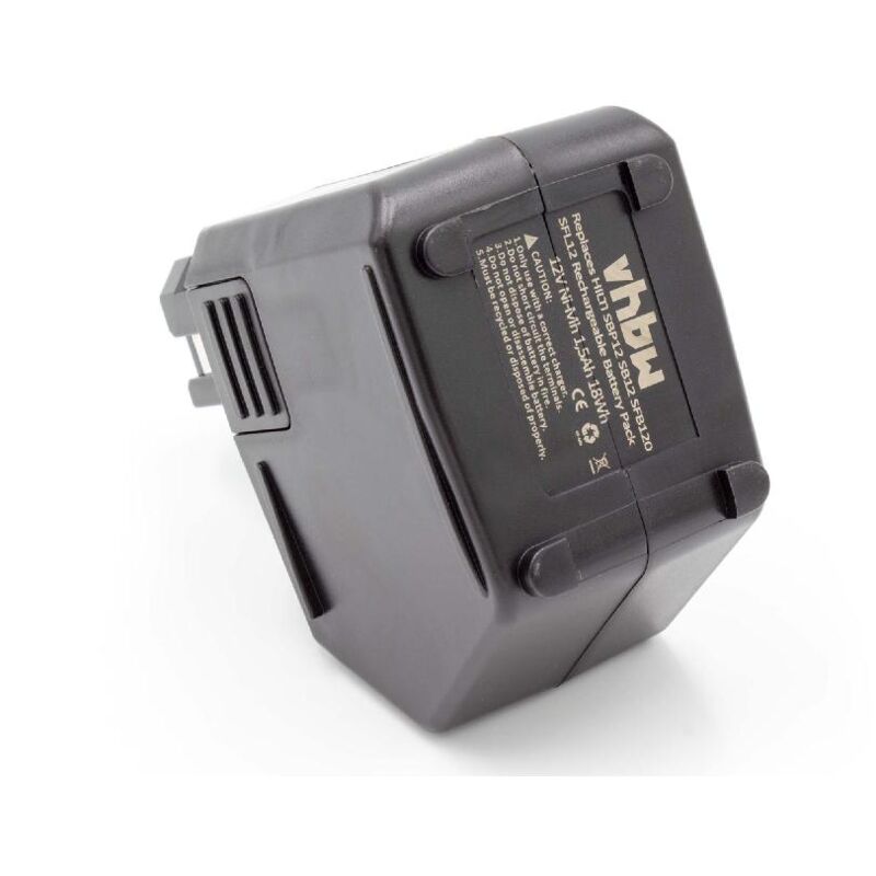 

Batería recargable reemplaza Hilti SBP12, SFB105, SFB121, SFB125, 00315082 para herramientas eléctricas (1500 mAh, NiMH, 12 V) - Vhbw