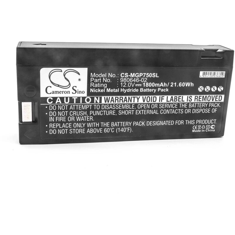 

NiMH batería 1800mAh (12V) para navegador GPS Magellan GPS 750M, GPS 750M Plus - Vhbw