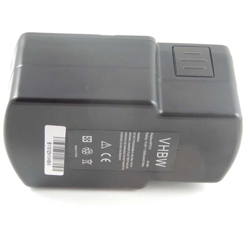 

NiMH Batería 2000mAh (15.6V) para su herramienta electrónica Festo / Festool PS-400, PS400, T15+3, TDK15.6 por BPS15 - Vhbw