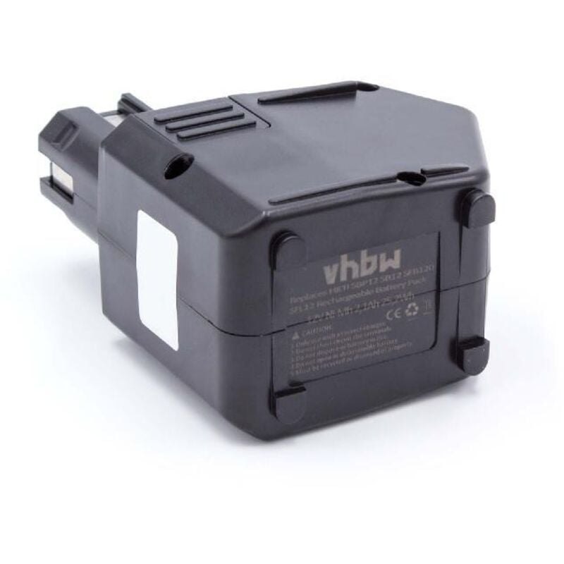 

Batería recargable compatible con Hilti SB12, SF120-A herramientas eléctricas (2100 mAh, NiMH, 12 V) - Vhbw