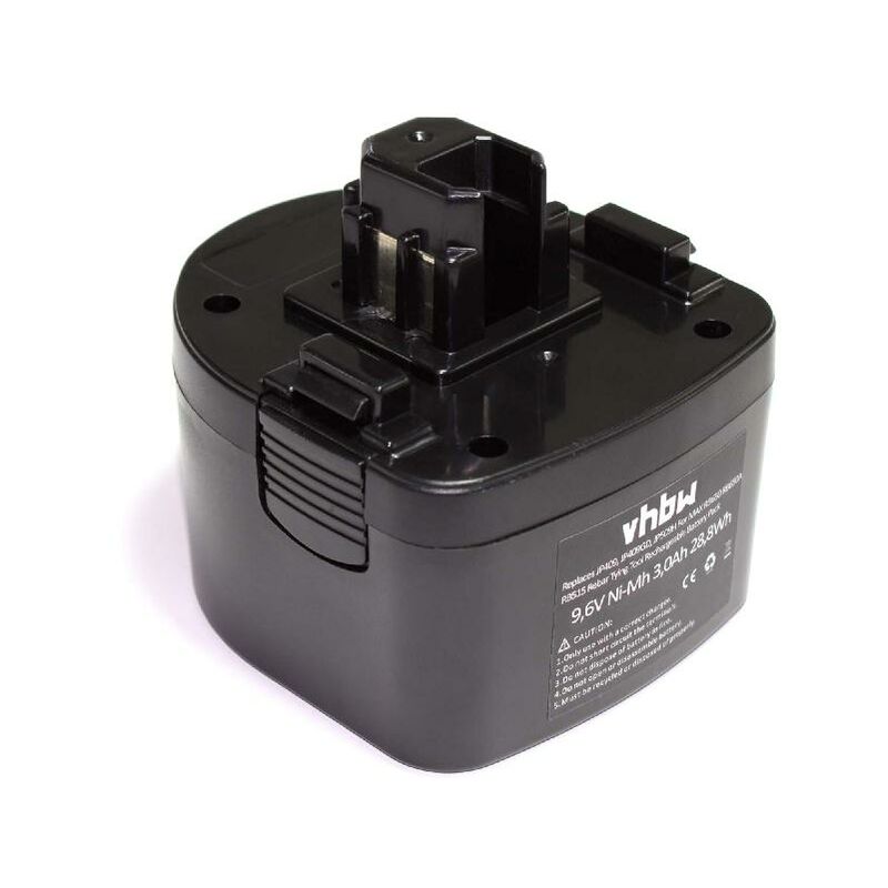 

NiMH batería 3000mAh (9.6V) para herramienta eléctrica powertools tools como Max Rebar JP509 - Vhbw