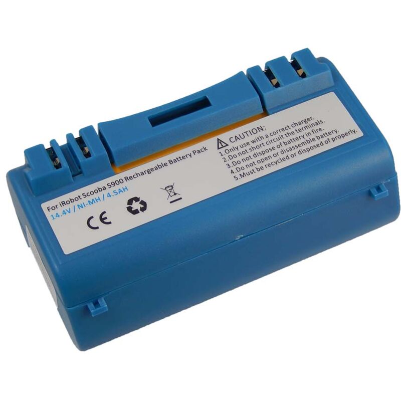 

NiMH batería 4500mAh (14.4V) compatible con iRobot Scooba 330, 340, 34001, 350, 380, 385, 390, 5800 5806 5832 robot limpiasuelos - Vhbw