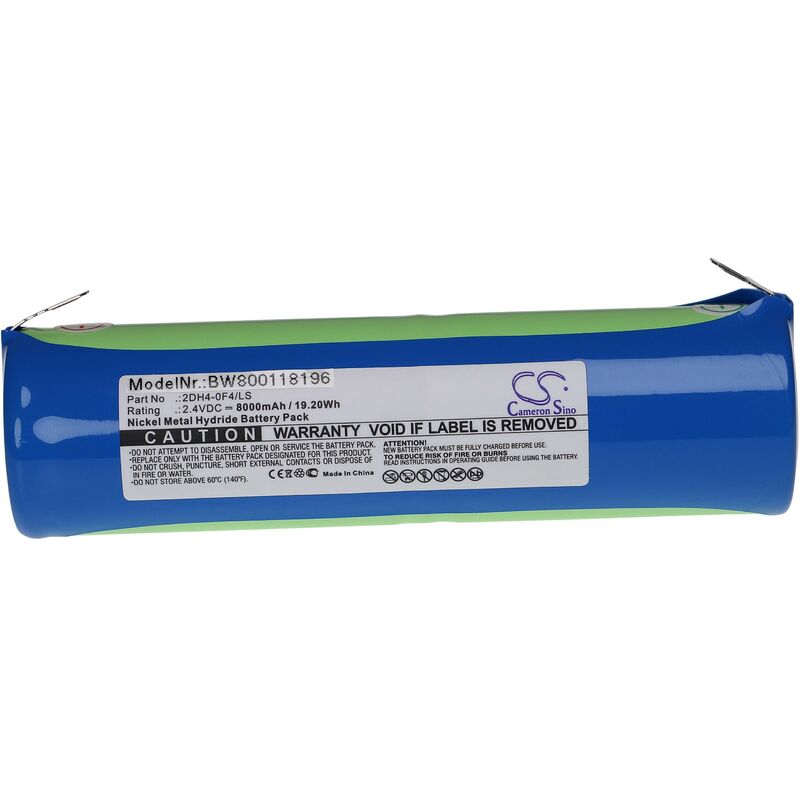 

NiMH batería célula 8000mAh (2.4V) para evacuación iluminación de emergencia indicador de carga Orbik B164/ 24 2X - Vhbw