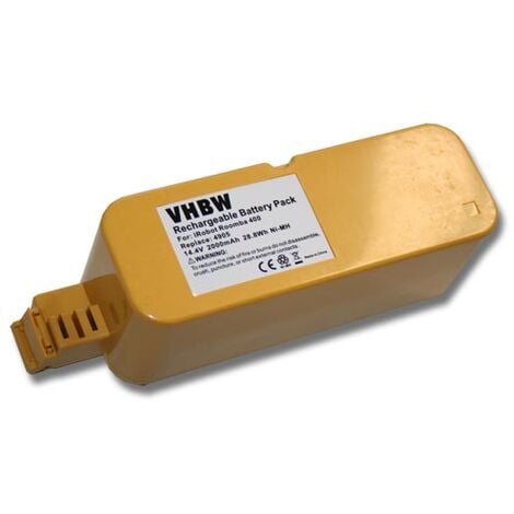 vhbw NiMH batteria 2000mAh (14.4V) compatibile con Vileda M-488a sostituisce APS 4905 per aspirapolvere