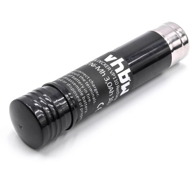 Batteria compatibile con Black & Decker Versapak VP1800-A T1, VP2000, VP215-AT1, VP230 attrezzi da lavoro (3000 mAh, NiMH, 3,6 v) - Vhbw