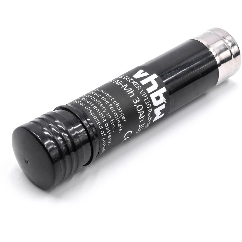 Batteria compatibile con Black & Decker Versapak VP7251, VP7251C, VP730, VP750, VP940 attrezzi da lavoro (3000 mAh, NiMH, 3,6 v) - Vhbw