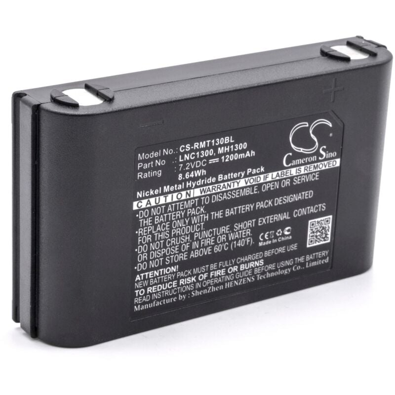 vhbw NiMH batterie 1200mAh (7.2V) pour télécommande Remote Control Ravioli MH1300, Micropiu