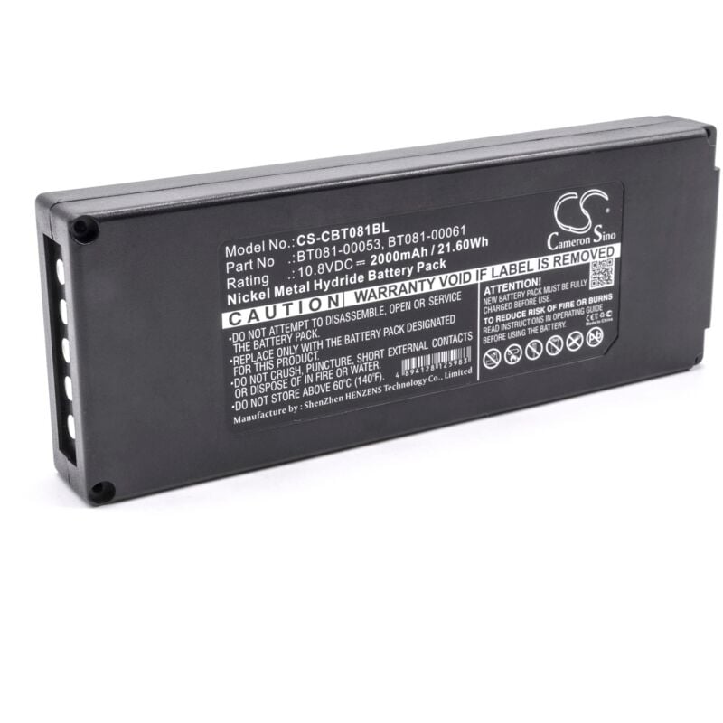 Batterie compatible avec Cattron-Theimeg th-ec/lo télécommande Remote Control (2000mAh, 10,8V, NiMH) - Vhbw