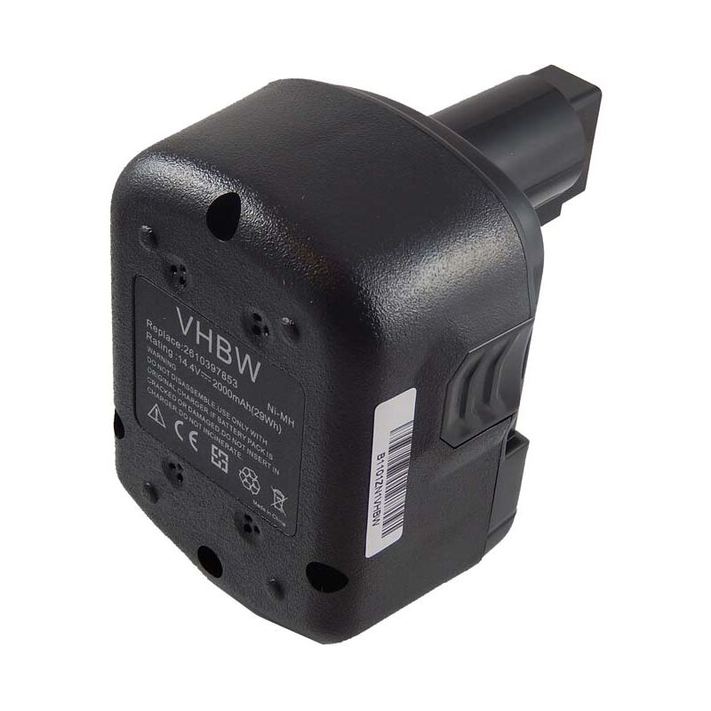 Vhbw - NiMH Batterie 2000mAh (14.4V) pour outils Skil 2007, 2017 aa, 2017 ab, 2017AA, 2017AB, 2027 comme 2610397853.