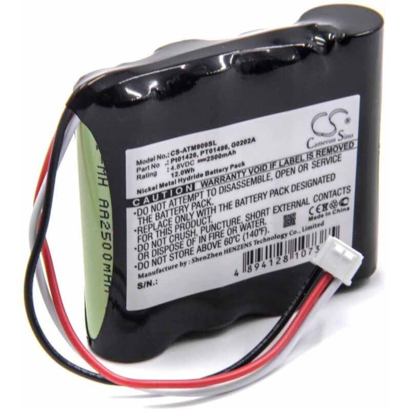 NiMH Batterie 2500mAh(4.8V)pour OTDR appareil de mesure pour fibres optiques Anritsu909814B,909815B, MT9090,MT9090A comme PT01426,G0202A,PT01496.
