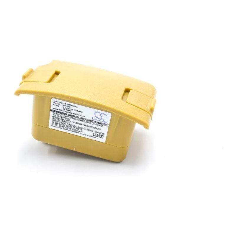 vhbw NiMH batterie 2700mAh (7.2V) pour appareil de mesure multimètre comme Topcon BT-50Q