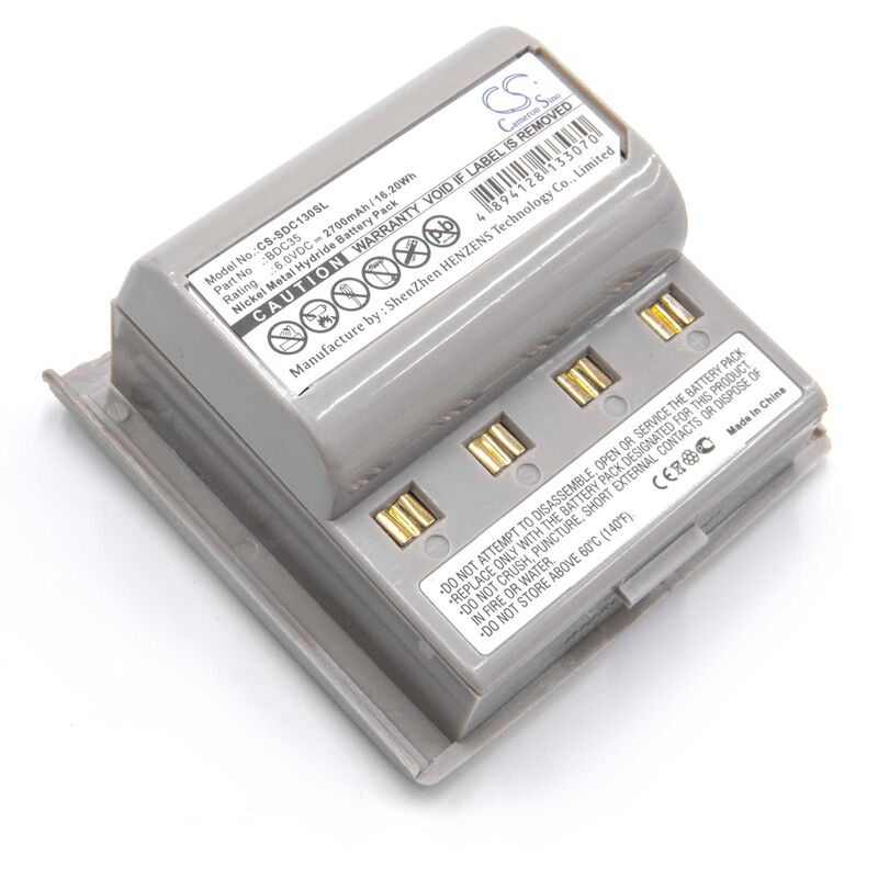 vhbw NiMH batterie 2700mAh(6V) pour appareil de mesure Sokkia SET 030R, SET 130R, SET 2110 Total Station, SET 22B, SET 22D, SET 230R, SET030R, SET130R