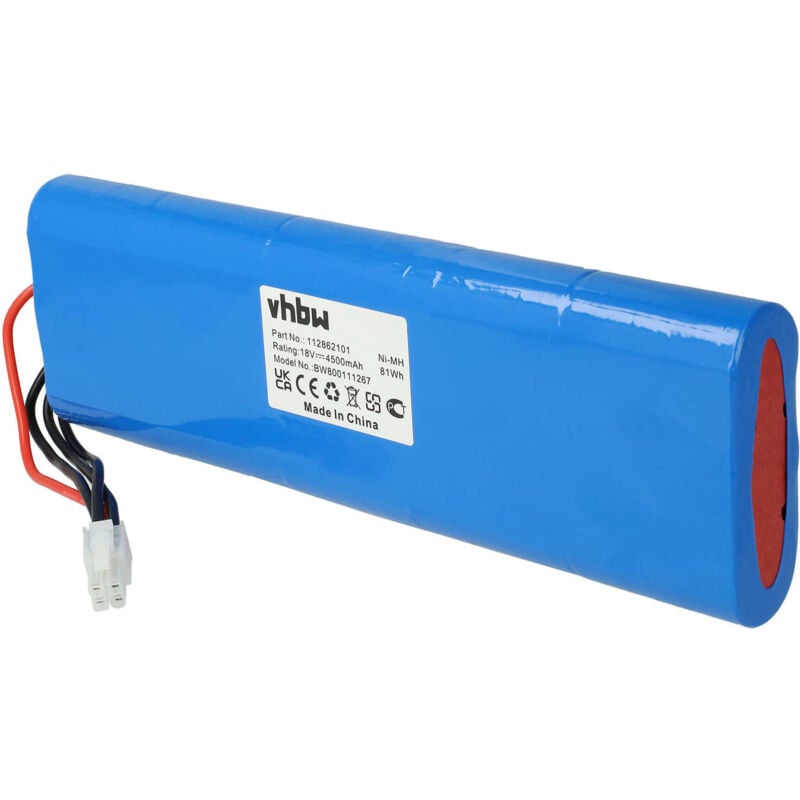 Vhbw - Batterie remplacement pour Husqvarna 540059601, 540059602, AU-18C, AU-18V pour tondeuse (4500mAh, 18V, NiMH)