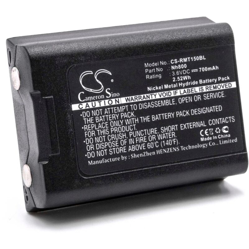 NiMH batterie 700mAh (3.6V) pour télécommande Remote Control comme Ravioli NH800 - Vhbw