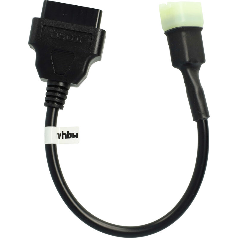 Vhbw Obd2 Adapter 6 Pin To Obd2 16pin Compatible With Husqvarna Svartpilen 401, Vitpilen 401, Vitpilen 71 Motorbike - 20 Cm