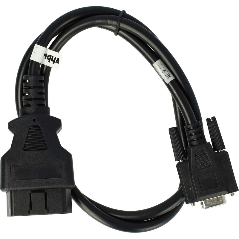 Vhbw - OBD2 Adapter RS-232 to OBD2 16Pin compatible with Skoda Fabia (1999), Fabia ii, Felicia (1994), Octavia (1996) Vehicle, Car - 90 cm
