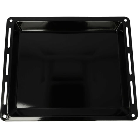 vhbw Oven tray, 44,5 x 37,5 x 5 cm, enamelled, non-stick coated, black, compatible with Bauknecht EL-serie, EL xxxx