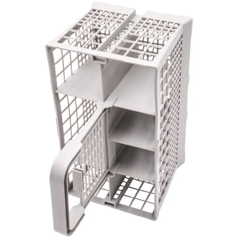 vhbw Panier universel pour lave-vaisselle - avec poignée gris