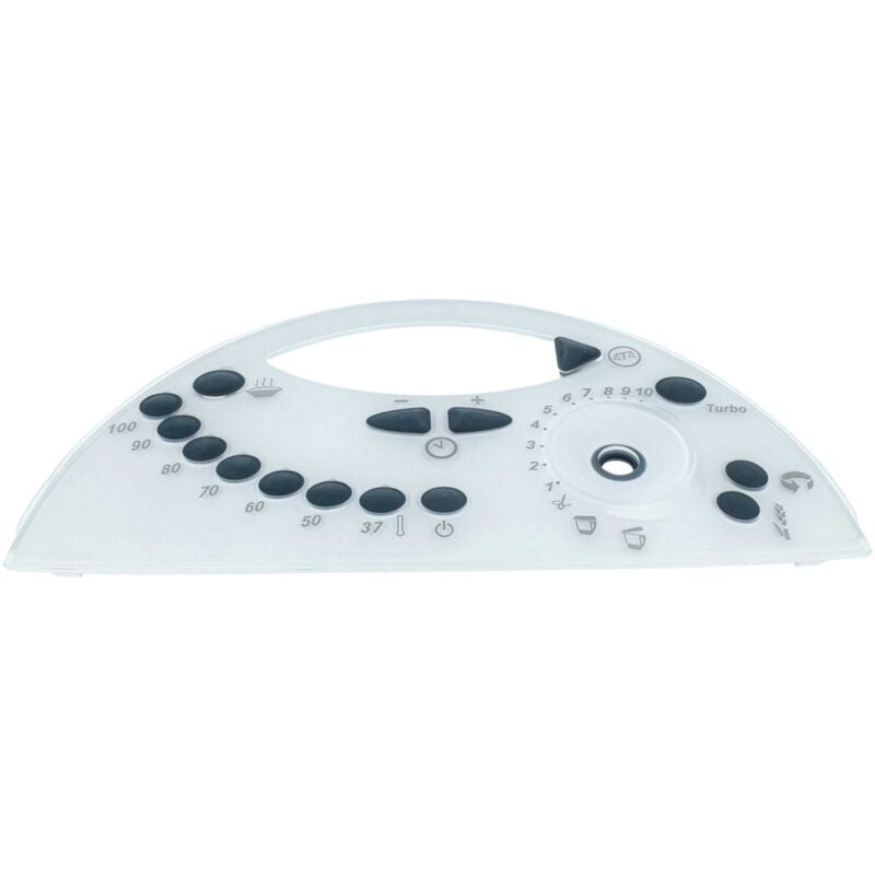 Panneau avant compatible avec Vorwerk Thermomix TM31 robot de cuisine - Couvercle frontal, noir / blanc / gris - Vhbw