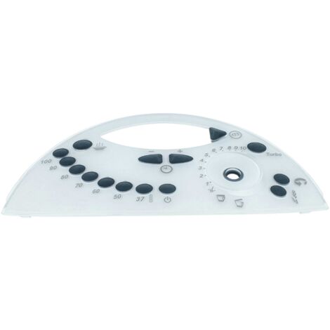 Vhbw – Panneau avant compatible Vorwerk Thermomix TM31 – Couvercle frontal en plastique – Longueur 26,5 cm – Couleur noir/blanc/gris