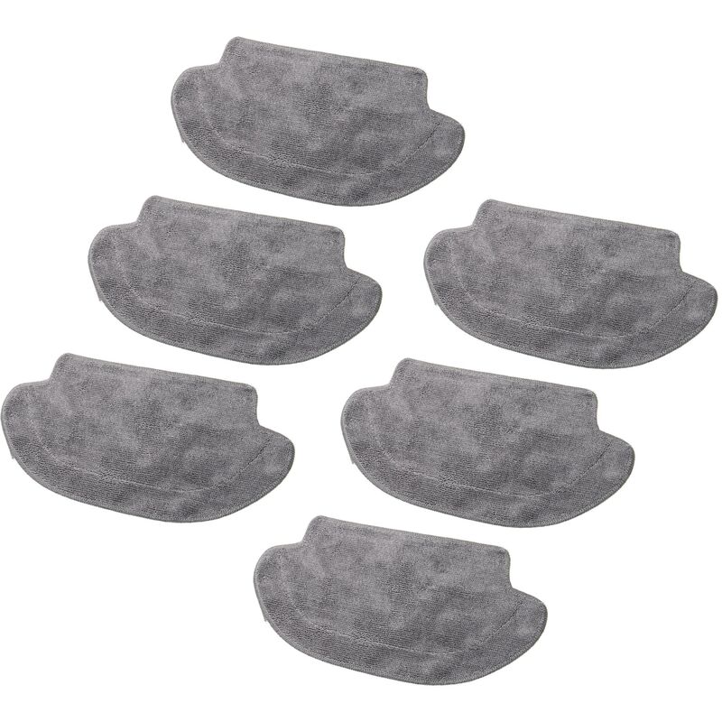 

vhbw Paño (Set de 6 uds.) compatible con Xiaomi Mijia STYJ02YM, Viomi V2 Pro V-RVCLM21B robots fregasuelos
