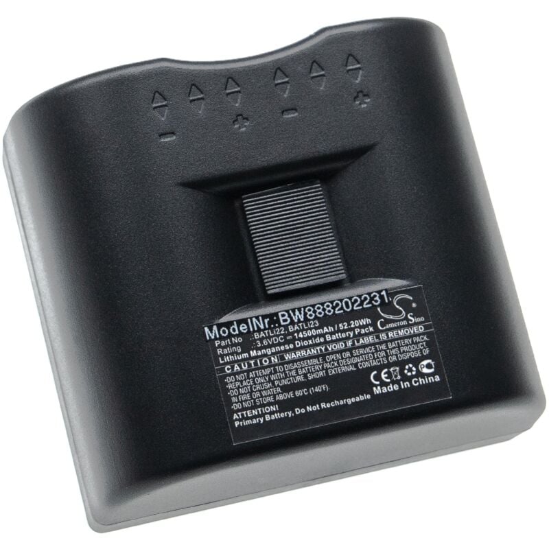 Vhbw - Pile compatible avec Daitem 360-21X, 362-21F, 363-21F, 371-21F système d'alarme (14500mAh, 3,6V, Li-MnO2)