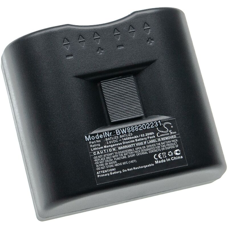 Vhbw - Pile compatible avec Daitem 701-21X, S202-22F, S303-22F système d'alarme (14500mAh, 3,6V, Li-MnO2)