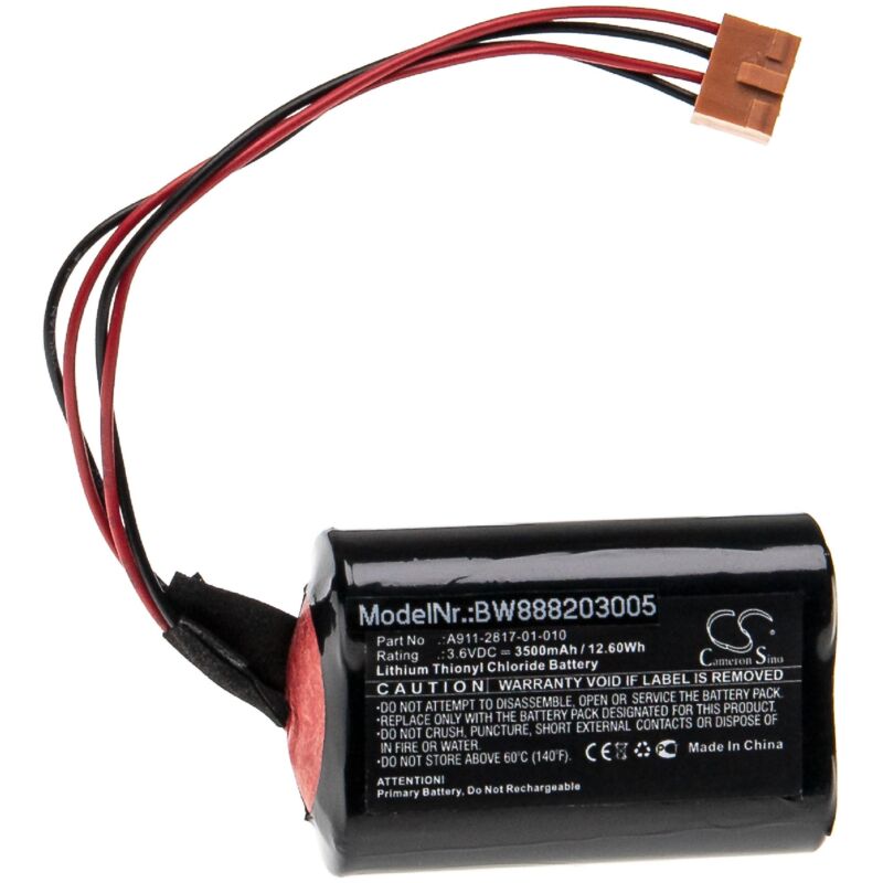 Vhbw - Pile compatible avec Okuma MX50, MX-50 machine outils - cnc (3500mAh, 3,6V, Li-SOCl2)