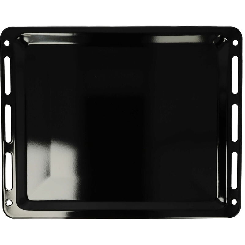 Vhbw - Plaque de four compatible avec Siemens HB674GBS1/17, HB674GBS1/29, HB674GBS1/30 Four - 45,5 x 36,1 x 2 cm, anti-adhésif, émaillée noir