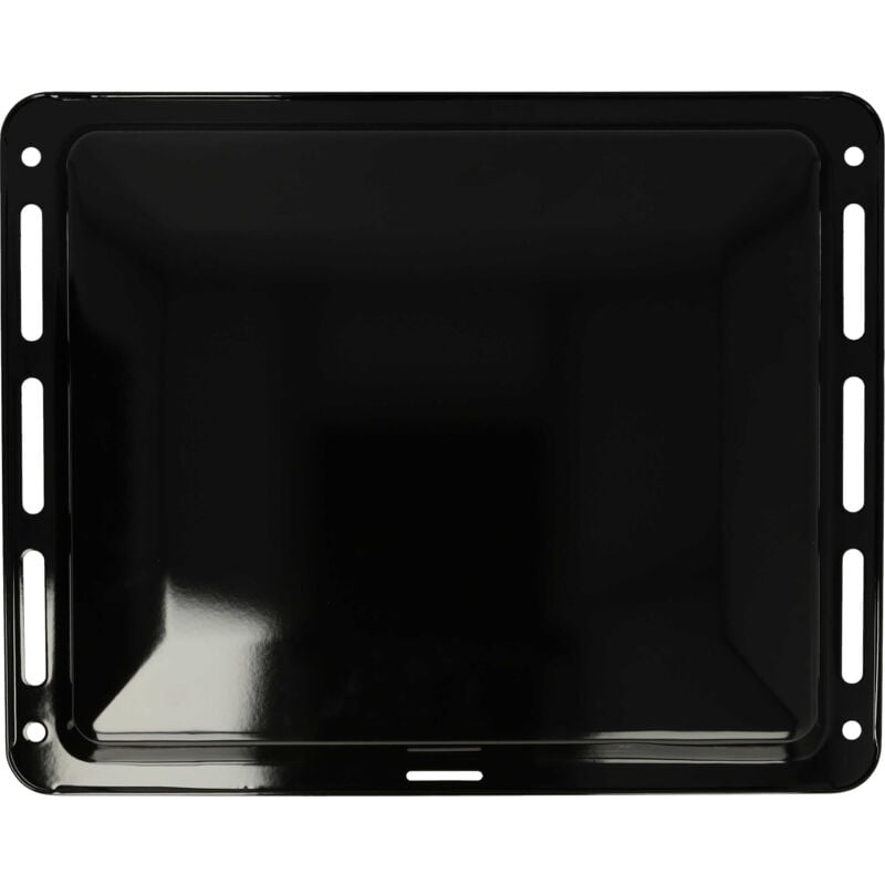 Plaque de four noire, émaillée, revêtement anti-adhérence compatible avec Bosch HGV795-Serie, HGV795xxxxxx - 46 x 36,6 x 3,2 cm - Vhbw