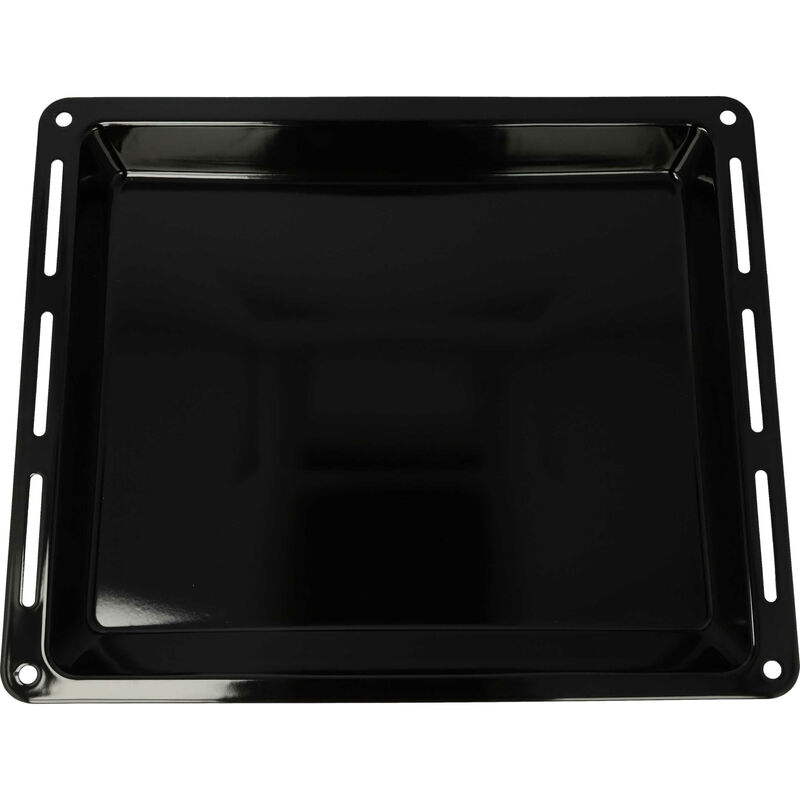 Vhbw - Plaque de four noire, émaillée, revêtement anti-adhérence compatible avec Privileg pcco 8-Serie, pcco 8xxxxx - 44,5 x 37,5 x 5 cm