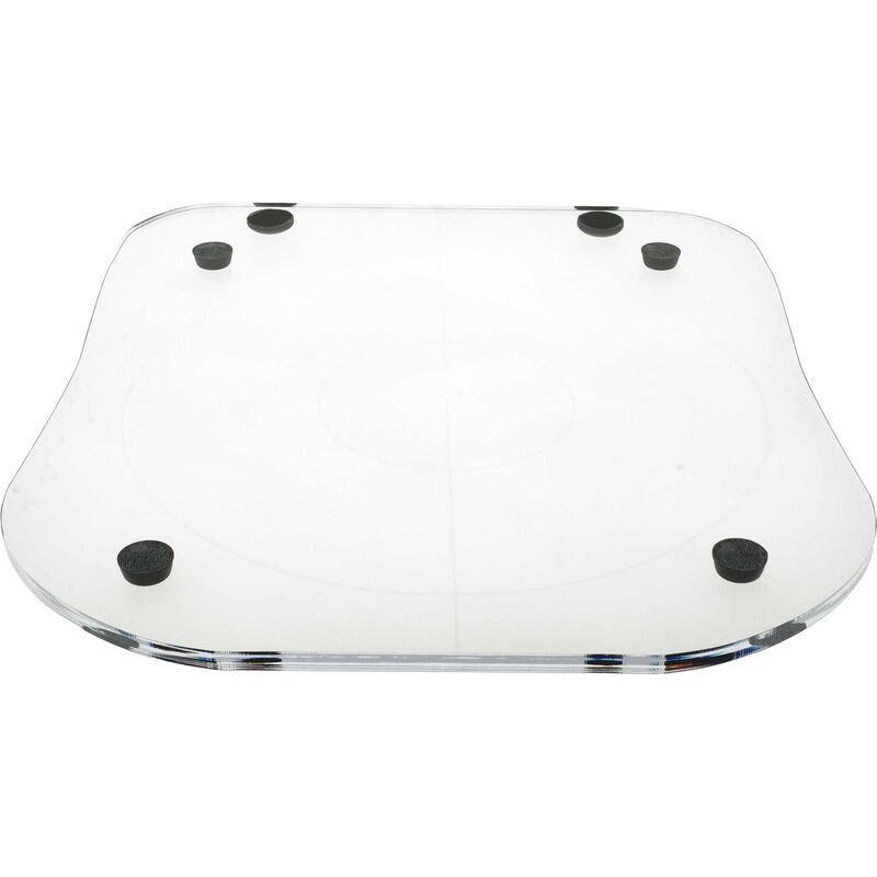 Plateau coulissant compatible avec Klamer robot de cuisine - verre acrylique, 34,2 x 29 cm - Vhbw