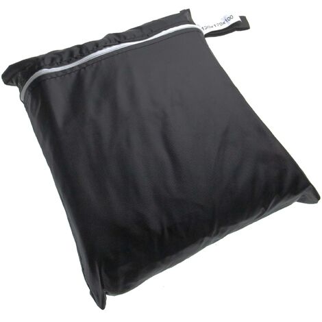 vhbw Protective Cover for Beach Chair, Garden Furniture - Chair Cover, 210D Oxford Fabric, 170 x 130 x 100 cm, Black