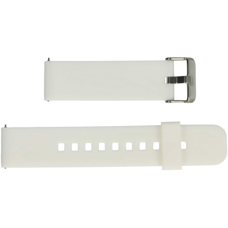 

pulsera compatible con Amazfit Youth Smart, Huawei Watch 2, LG Watch Sport smart watch - 12.2cm + 8.4cm silicona blanco - Vhbw