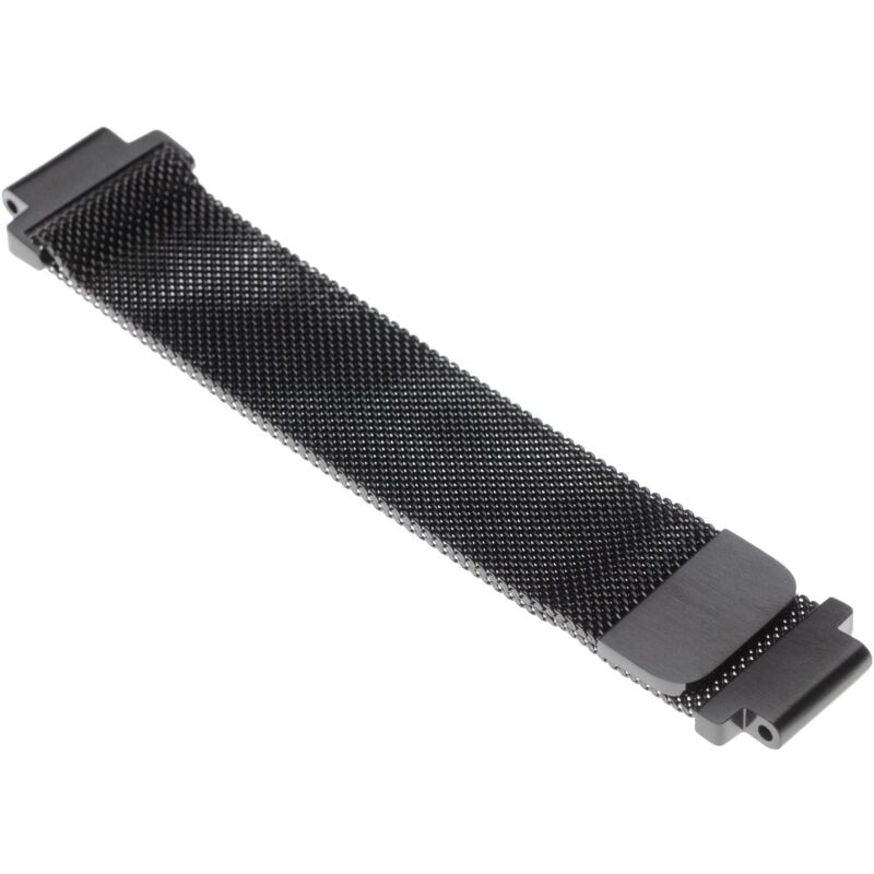 

pulsera negro acero inoxidable cierre magnético compatible con Garmin Forerunner 220, 230, 235, 620, 630, 735 smartwatch - Vhbw