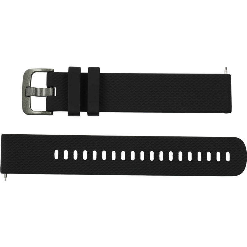 

pulsera negro silicona L compatible con Samsung Galaxy Watch 42mm (SM-R815) smartwatch - Vhbw