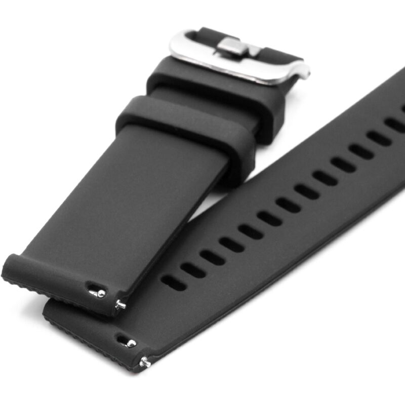 

pulsera negro silicona S compatible con Samsung Galaxy Watch 42mm (SM-R815) smartwatch - Vhbw