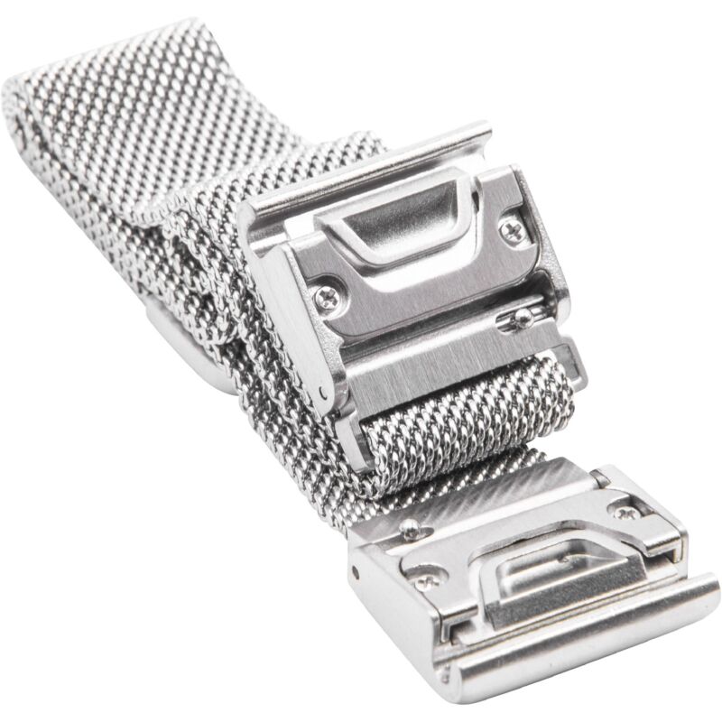 

pulsera plata acero inoxidable cierre magnético cierre autobloqueante para smartwatch Garmin Fenix 5s, 5S Plus - Vhbw