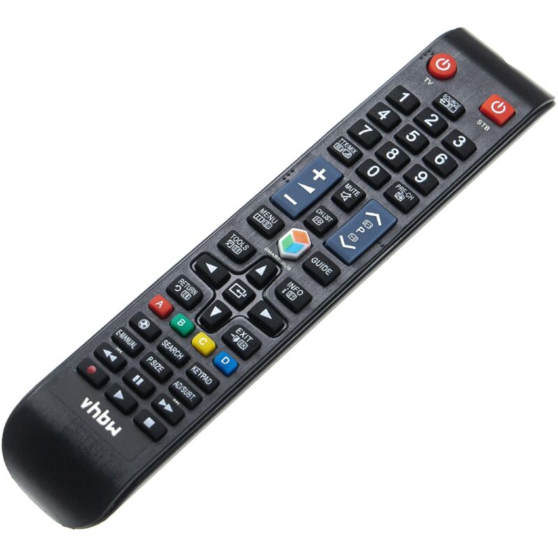 Vhbw Replacement Remote Control Compatible With Samsung Ue32h6270, Ue32h4500, 58h5203, Ue32h6200, Ue32h5373, Ue32h5303 Tv, Television