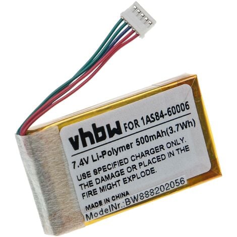 vhbw Replacement Battery compatible with HP Sprocket 200 Printer Copier Scanner Label Maker (500mAh, 7.4V, Li-Ion)