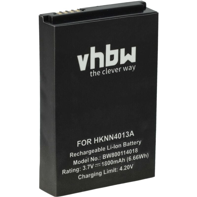 Battery compatible with Motorola SL7550, SL500, SL7550e, SL7580, SL7580e, SL7590 Radio, Walkie-Talkie (1800mAh, 3.7 v, Li-ion) - Vhbw