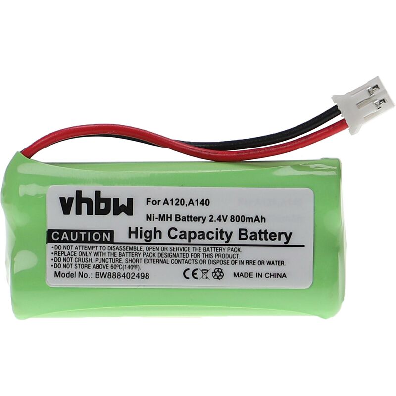 Vhbw - Replacement Battery compatible with Siemens Gigaset AL110 Duo, AL110 Trio, AL110a Duo, AL110a Trio Wireless Landline Phone (800 mAh, 2.4 v,